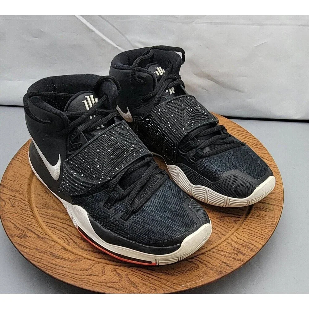 Nike Kyrie 6 Jet Black Sneaker Basketball 2019 Size 7 Men #BQ4630-001 - Picture 5 of 14